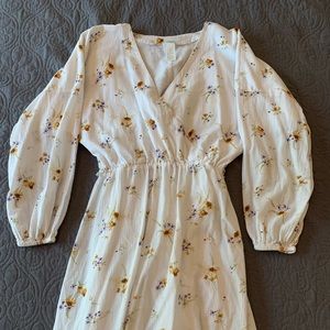 White Floral Summer Dress